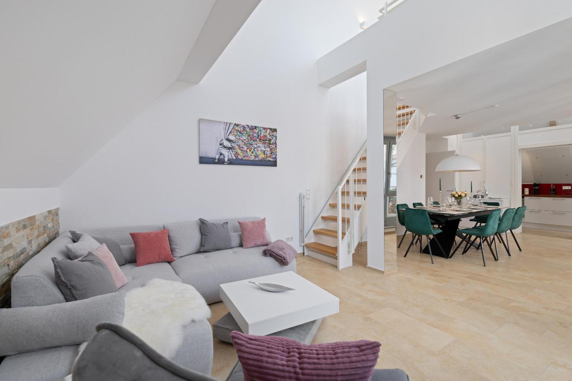Helloflats - Luxus-Penthouse - Balkon - Parking - Zentrum - Therme - Naehe Flughafen Muc Erding Kültér fotó