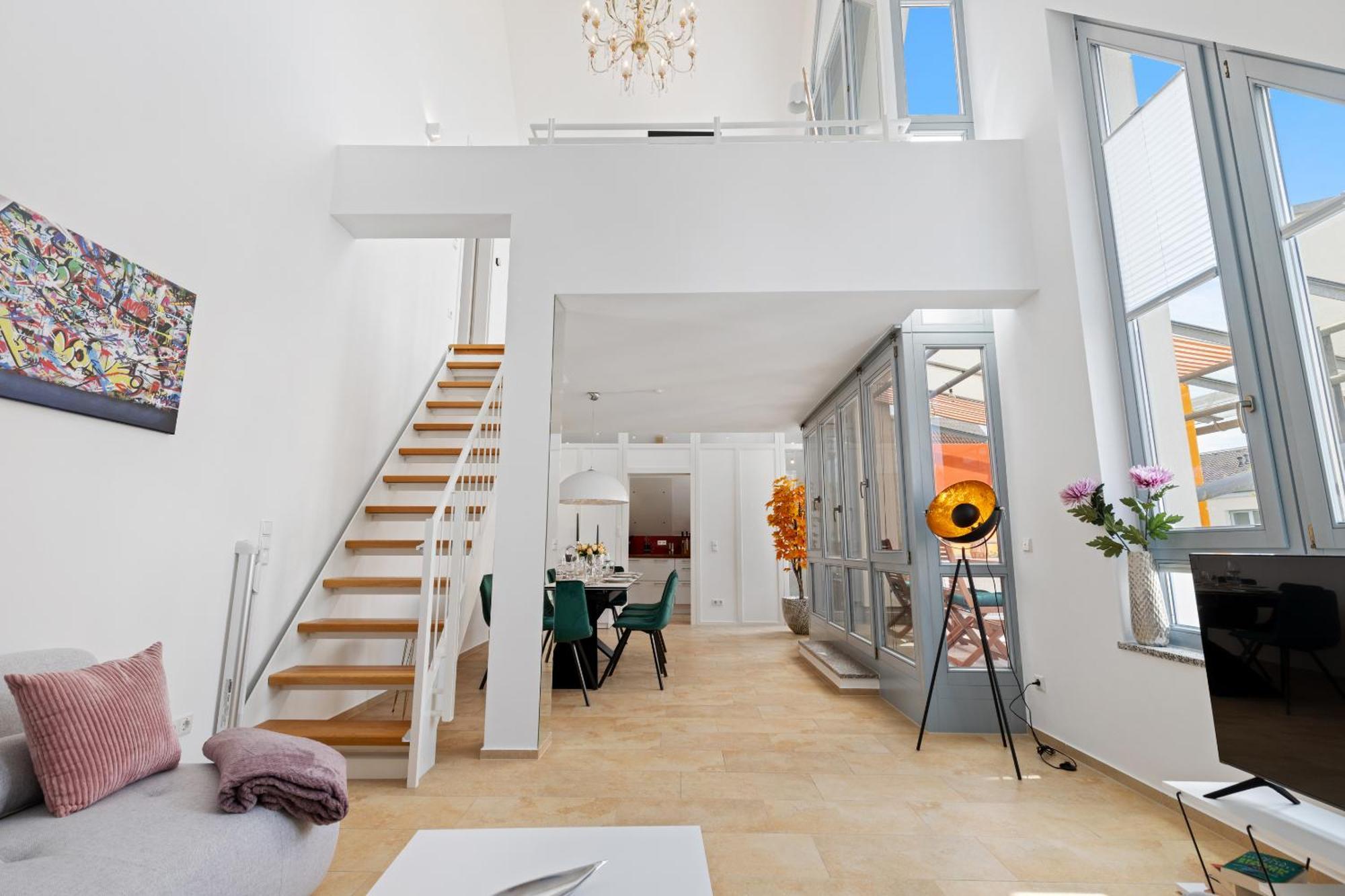 Helloflats - Luxus-Penthouse - Balkon - Parking - Zentrum - Therme - Naehe Flughafen Muc Erding Kültér fotó